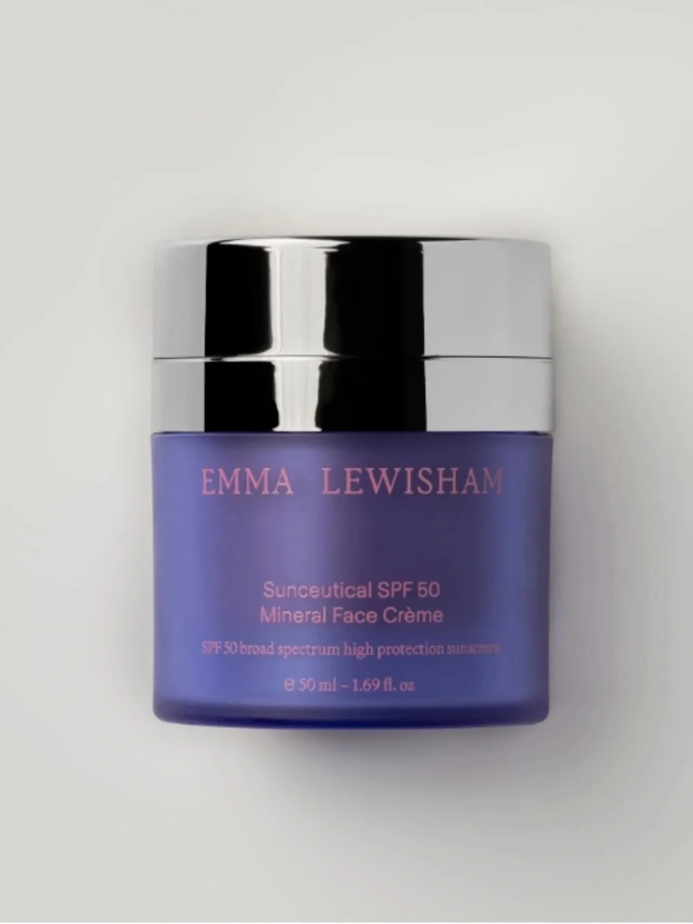 Emma Lewisham Sunceutical SPF 50 Mineral Face Cream - Full Size 50mL - NEW